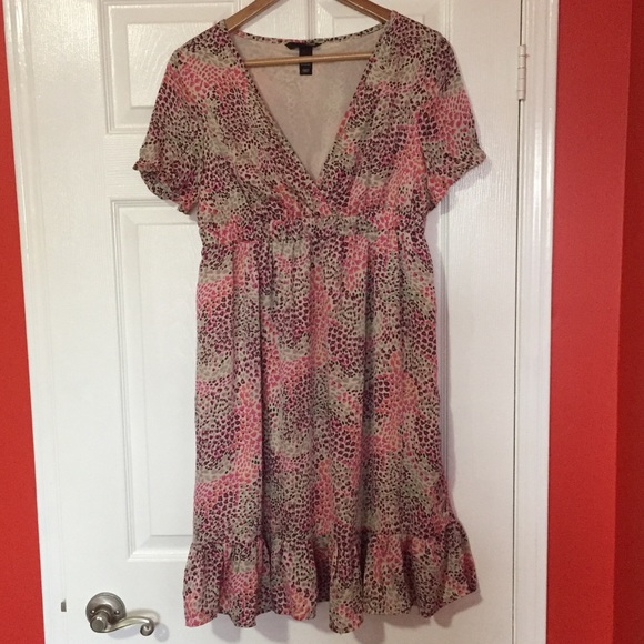 H&M Faux Wrap Bust Short Dress - Picture 2 of 8